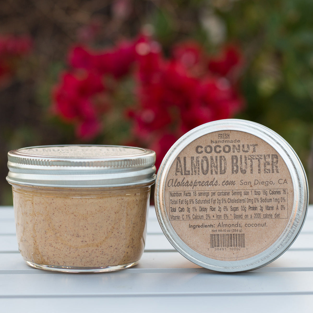 2 Coconut Almond Butter Jar Aloha Spreads